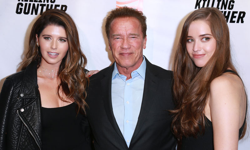 Arnold Schwarzenegger presume de sus hijas Katherine y Christina: todo