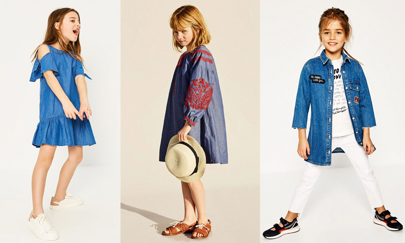 Moda infantil Estilo denim un juego de niños Foto 10