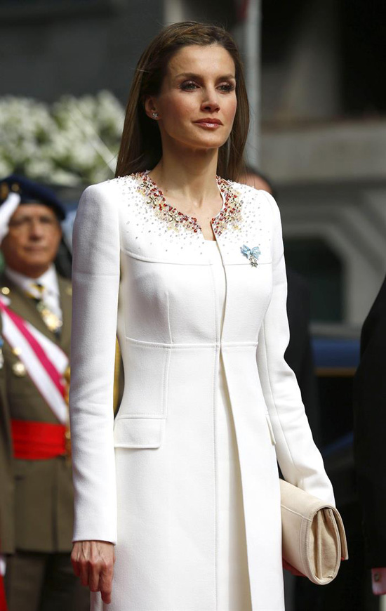 El Blanco El Color Preferido De Doña Letizia Para Las