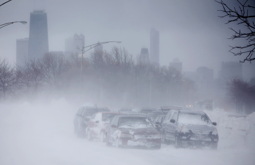 Las imágenes más impresionantes de Chicago tras el temporal de nieve