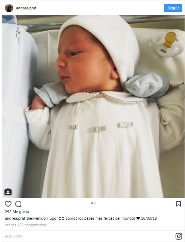 Andrea Prat da a luz a su segundo hijo - Foto 1