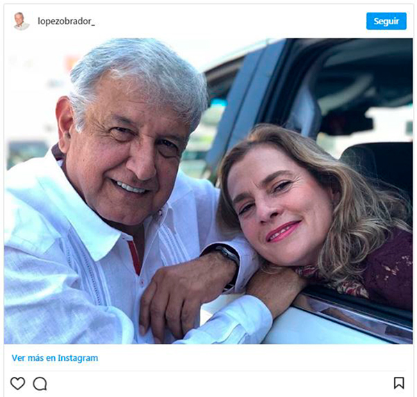 López Obrador y Beatriz Gutiérrez