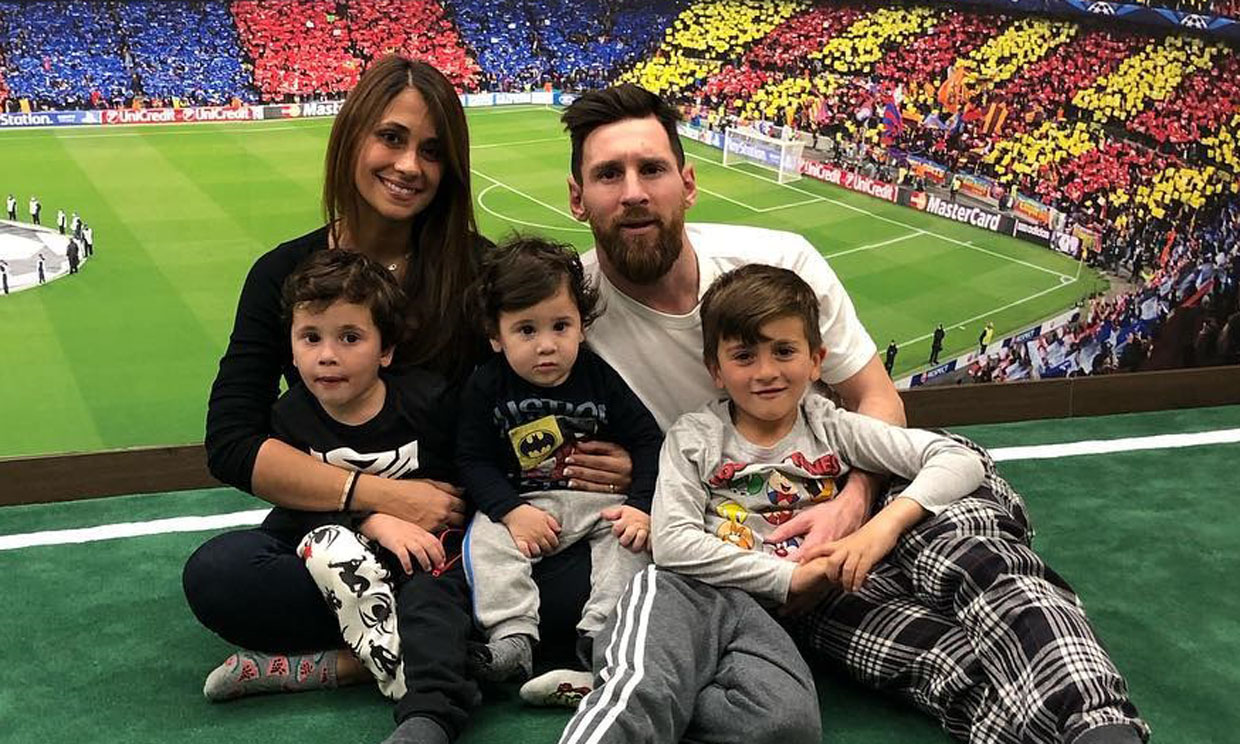 Antonela Roccuzzo y Leo Messi: sus hijos cambian el fútbol por el boxeo
