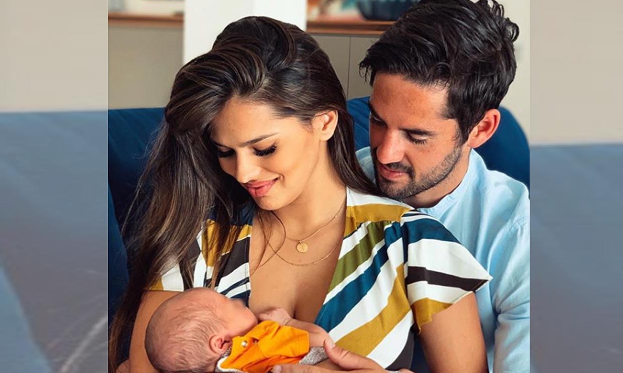 El entrenamiento de Isco Alarcón con Sara Sálamo y su hijo ...