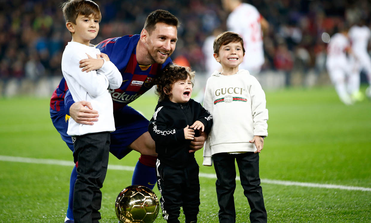 Leo Messi, Cesc Fábregas, Andrés Iniesta... sus hijos son sus mejores