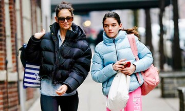 Katie Holmes y su hija Suri en Nueva York