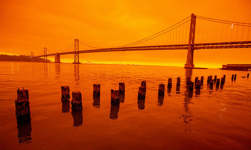 Las apocalípticas imágenes del horizonte en San Francisco por los terribles incendios en California