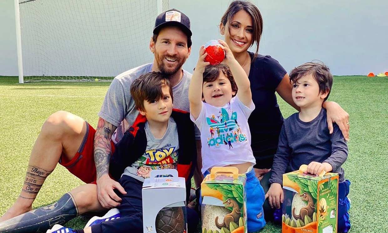 Antonela Roccuzzo y Leo Messi: sus hijos presentan a su perro