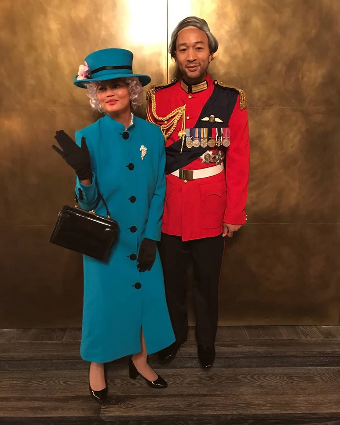 john legend y chrissy teigen en halloween 2018