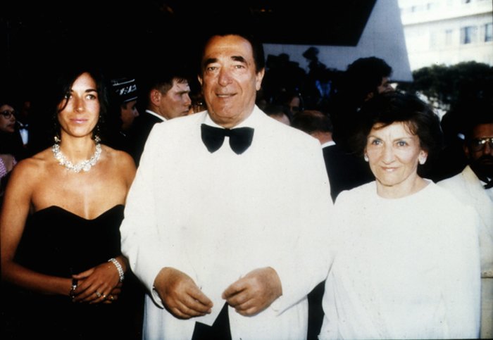 Ghislaine Maxwell con sus padres