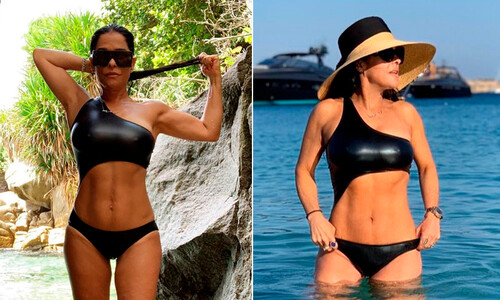 Martha Debayle posa en el mismo bikini y luce igual a un año de diferencia