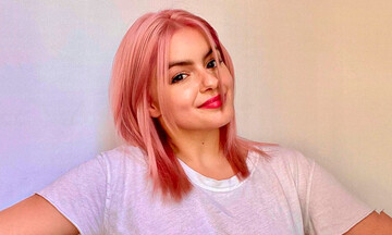 Ariel Winter presume su nuevo look rosa pastel 
