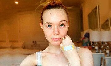 Elle Fanning revela el problema de piel que padece, sin maquillaje