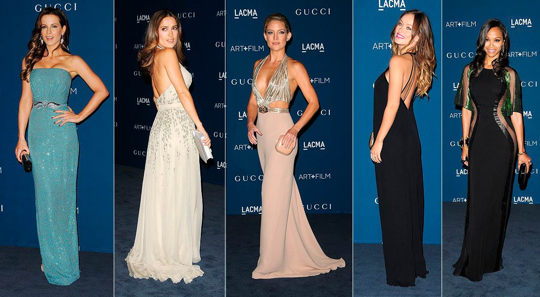 Salma Hayek, Kate Hudson, Zoe Saldana, Olivia Wilde… los mejores vestidos  de gala en Los Ángeles