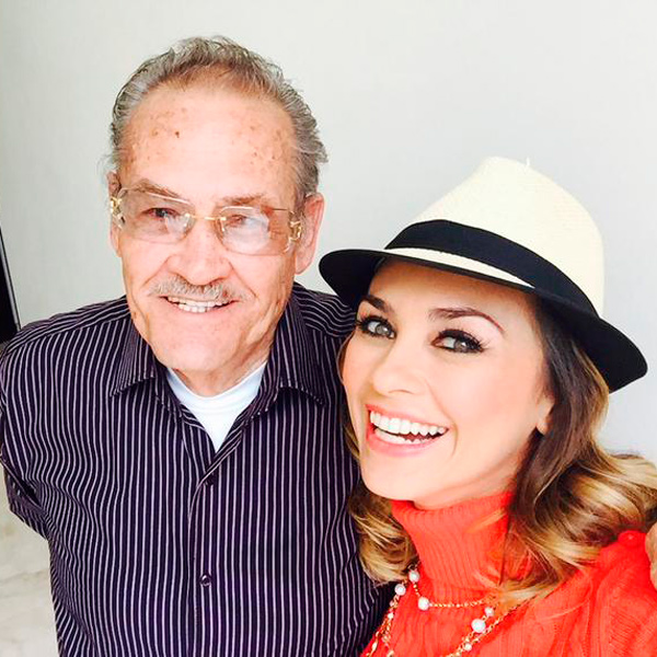 Aracely Arámbula felicitó a su papá por su cumpleaños