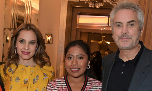 Yalitza, Marina de Tavira y Alfonso Cuarón  se alistan para su 'adiós' de las alfombras rojas con 'Roma'