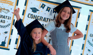 ¡Graduación virtual! Las hijas de Geraldine Bazán le dicen ‘adiós’ al kinder y a la primaria