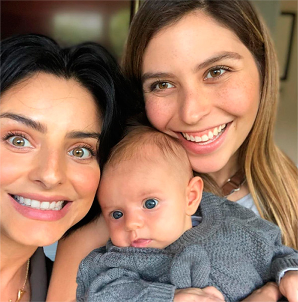 Aislinn Derbez, su hija Kailani y su hermana Michelle Aguilera