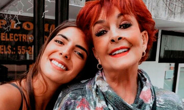 Talina Fernández y su nieta María Levy