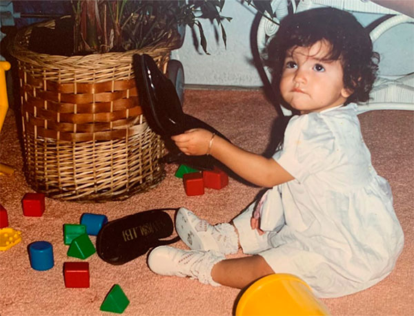 Foto de Eiza González cuando era bebé 