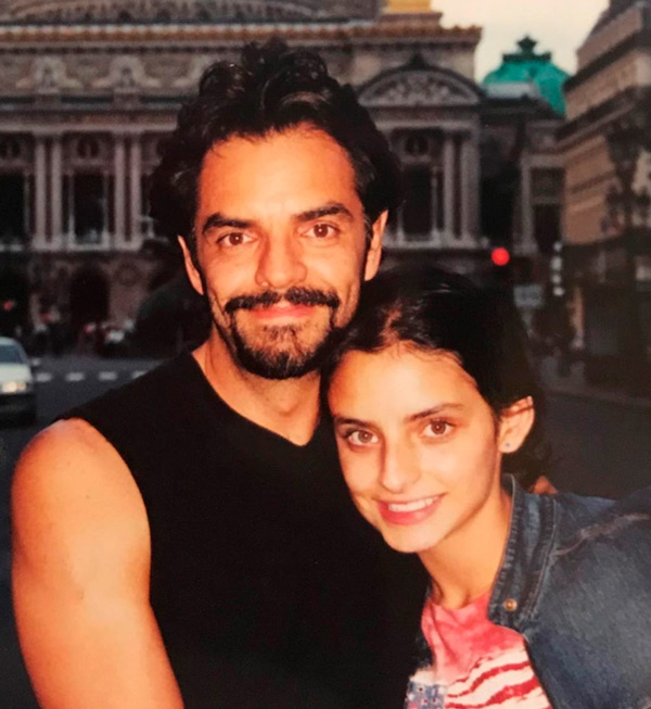 Eugenio Derbez y Aislinn Derbez foto del pasado