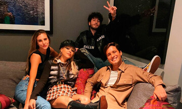 Danna Paola, Yatra, Diego Boneta y Macarena Achaga, en un divertida reunión de amigos