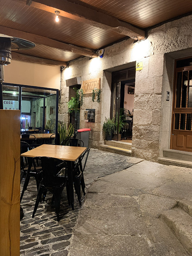 Restaurante Onze en el casco histórico de Betanzos
