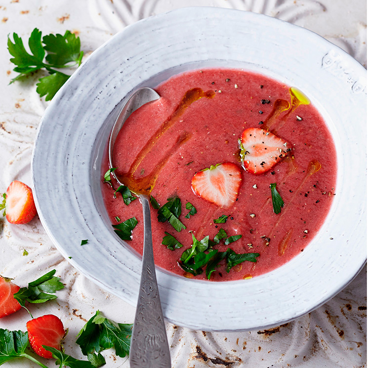 Gazpacho De Fresas Cocinandomelavida Por Vanesa Venturas