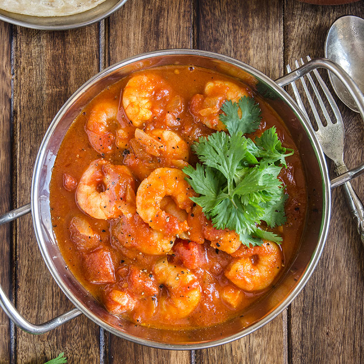 Curry suave de gambas