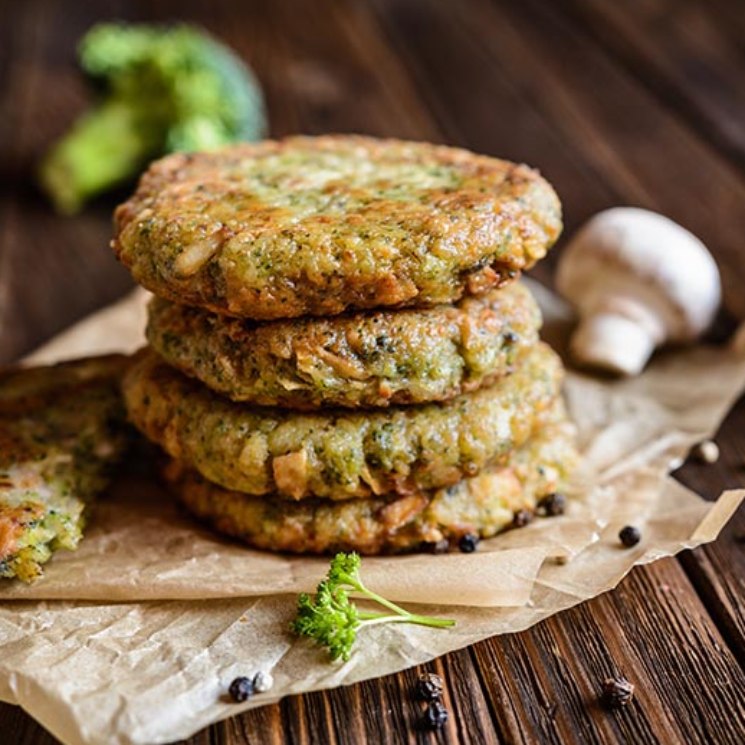 Hamburguesas vegetarianas de habas