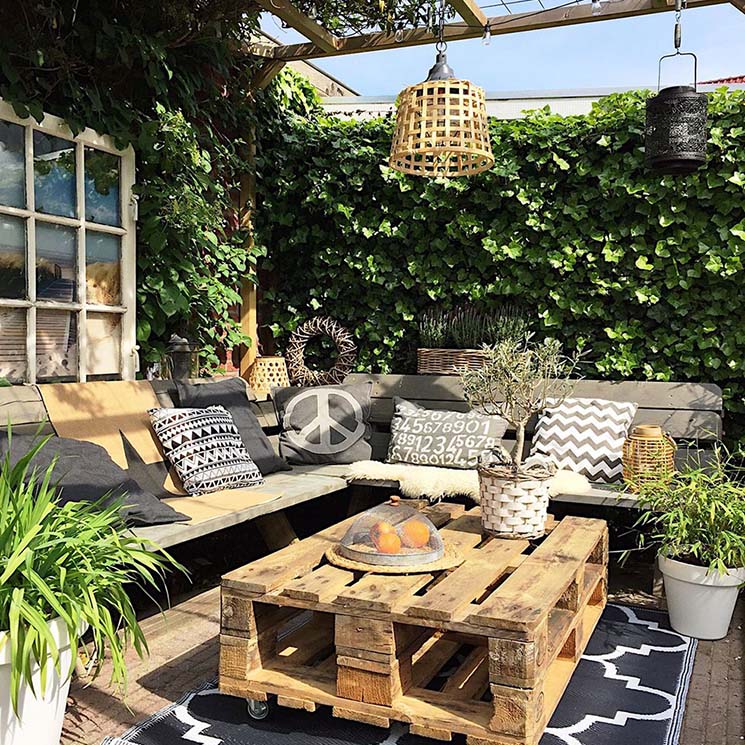 Ideas para decorar tu jardín, patio o terraza con palets - Foto 15