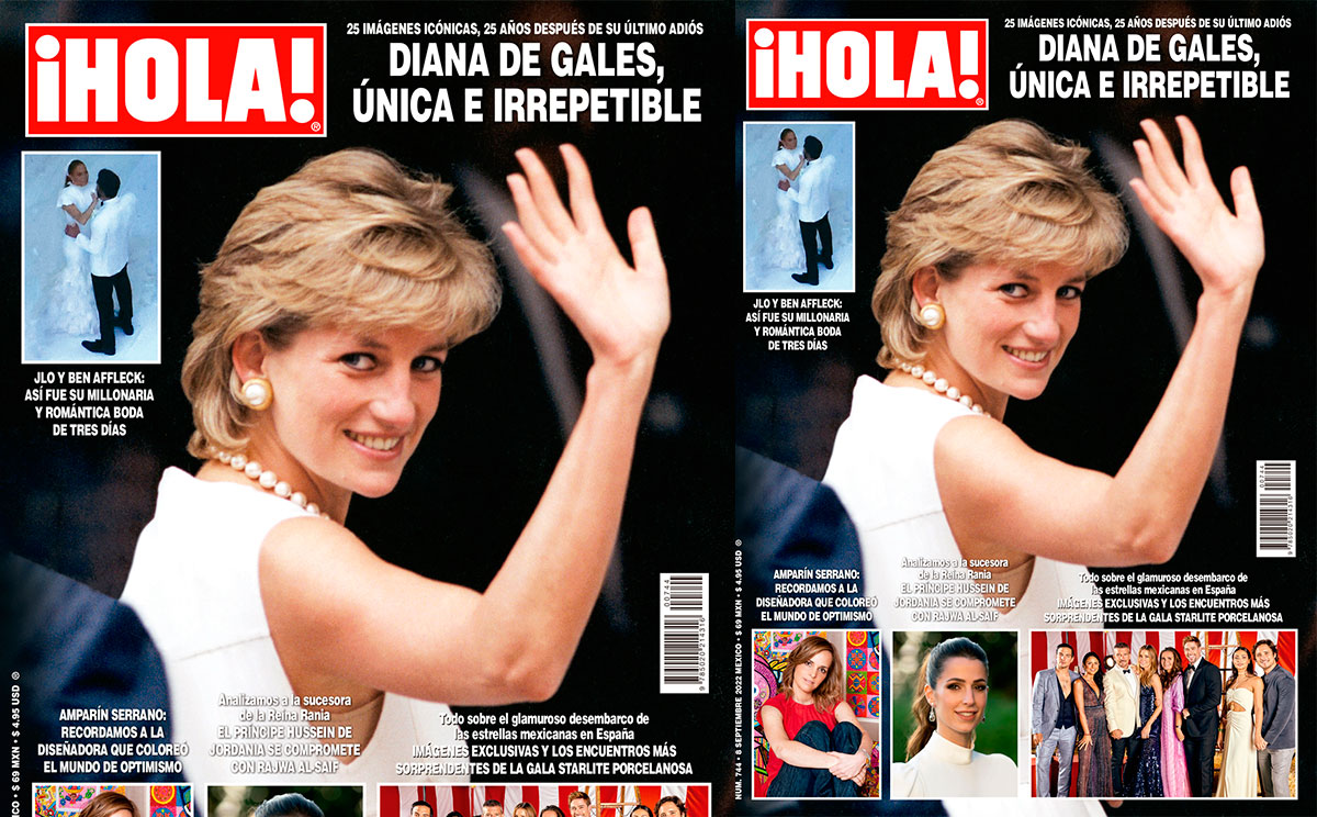 Diana de Gales, única e irrepetible, en ¡HOLA!