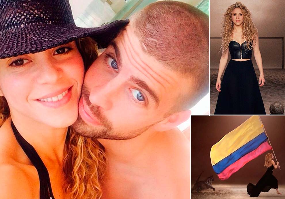 Shakira, la 'selfie' más romántica con Piqué, mientras se prepara para volver a Brasil