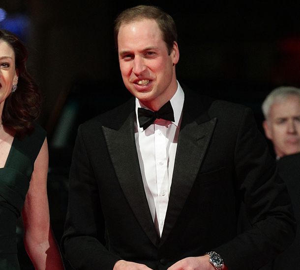 El gran momento del Príncipe Guillermo en los premios BAFTA 2014