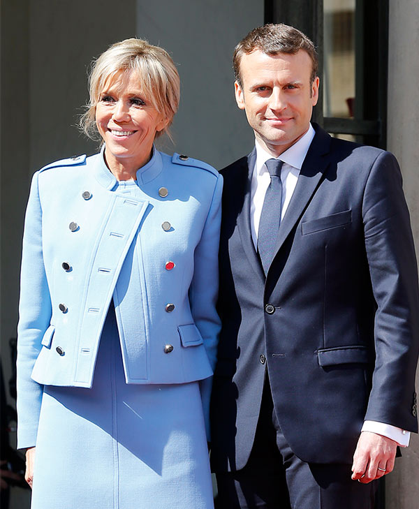 edad Macron cumple con su esposa