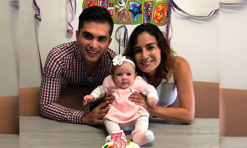 Paola Espinosa celebra con simpática fiesta los 3 meses de ...