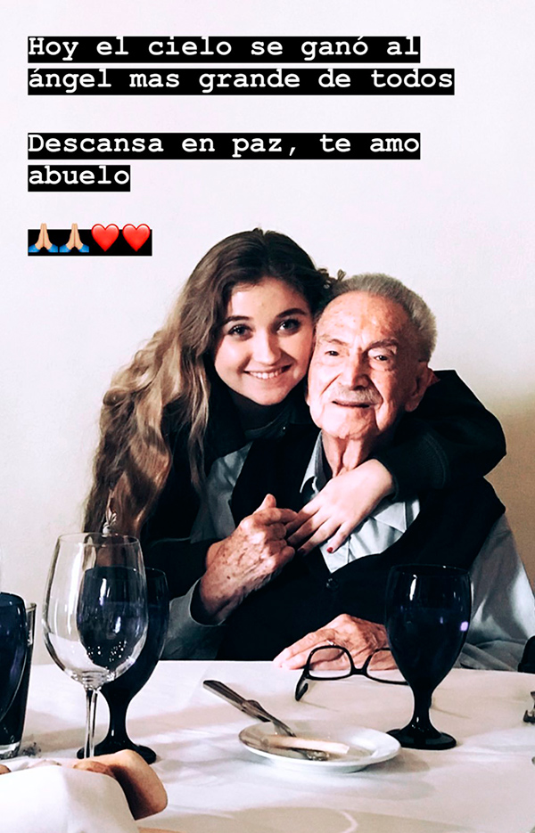 Fernanda Castro y su bisabuelo