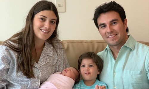 Checo Pérez y Carola Martínez dan la bienvenida a Carlota, su segunda hija