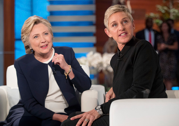 Hillary Clinton y Ellen DeGeneres