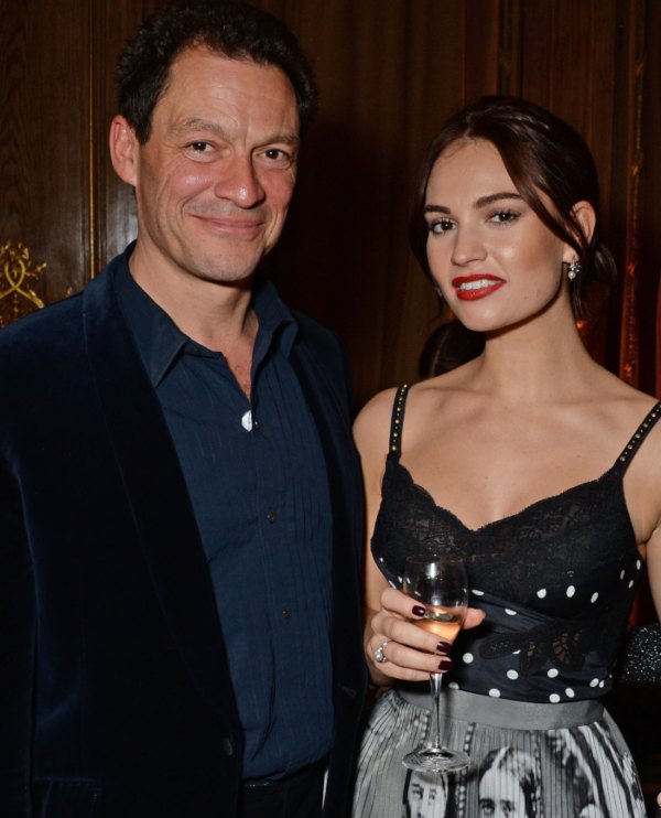 Lily James y Dominic West