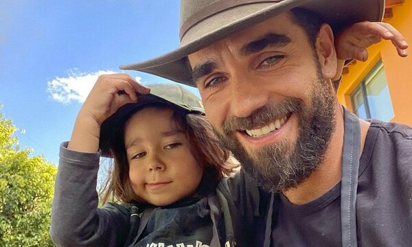 Marcus Ornellas y su hijo Diego