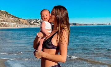 Las fotos más tiernas de Nala, la hija de 'El Chicharito' y Sarah Kohan, en su visita a la playa