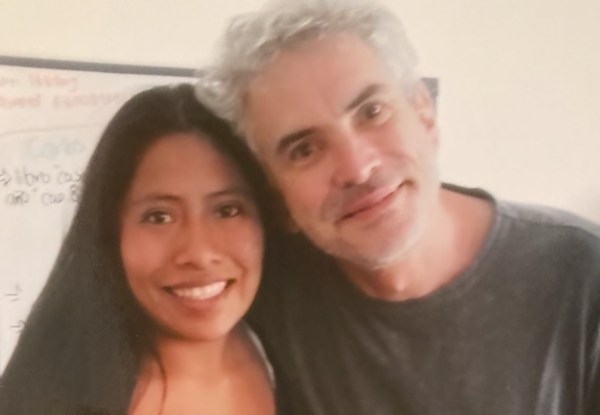 Yaltizia Aparicio y Alfonso Cuarón