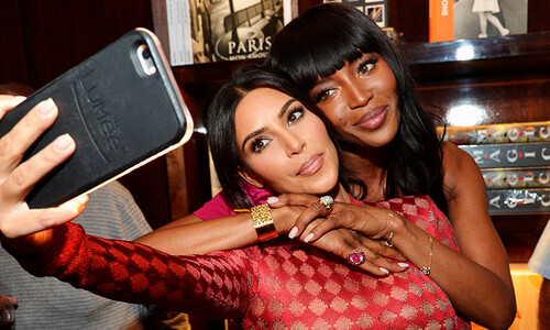 ¿Se acabó la rivalidad? Kim Kardashian y Naomi Campbell posan juntas después de la polémica