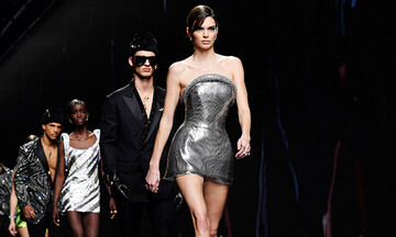 El glam de Versace y el estilo clásico de Armani conquistan la Semana de la Moda de Milán 
