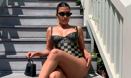 Kourtney Kardashian y el traje de baño Fendi con el que resaltó sus curvas