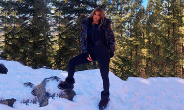 Kylie Jenner y sus looks para la nieve, con todo un profundo escote