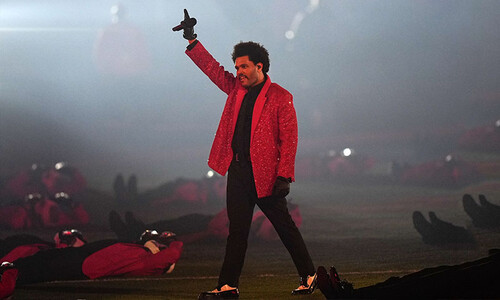 The Weeknd y el saco de rubíes con el que brilló en el Super Bowl