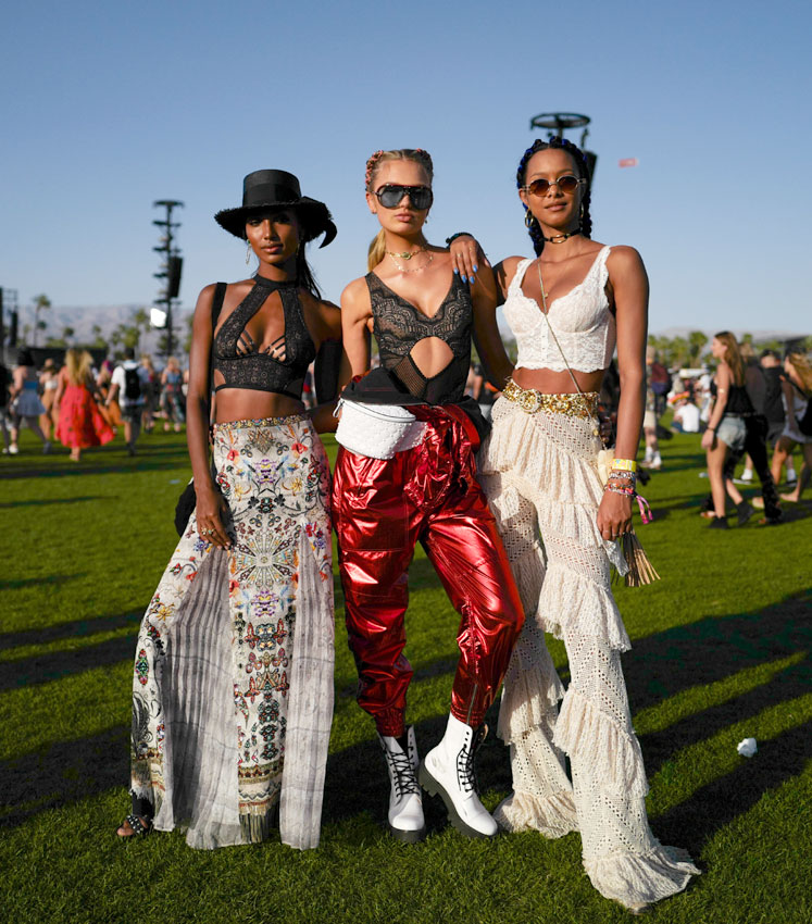 Las supermodelos, las verdaderas protagonistas del Festival de Coachella.