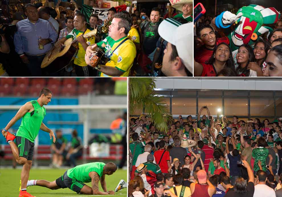 Afición y selección, todos en la ciudad de Recife previo al juego México vs Croacia